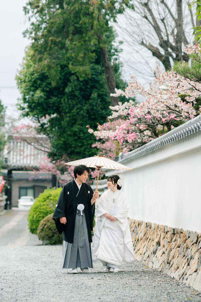 和装に着替えて