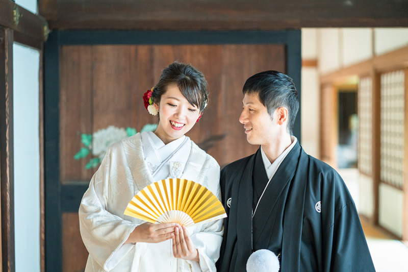 お寺でしっとり撮影