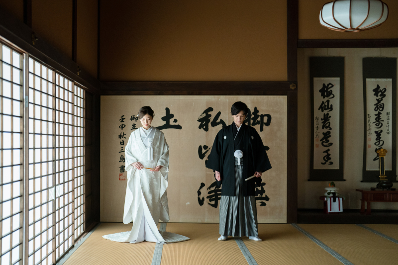 広いお寺での撮影