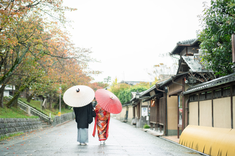 雨と京都