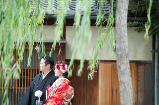 柳と二人と黒と赤と