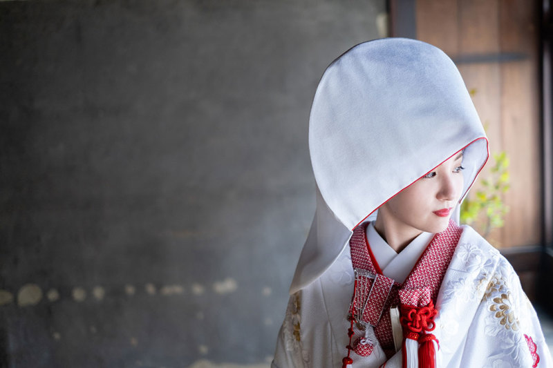 定番白無垢綿帽子をワンランク上へ