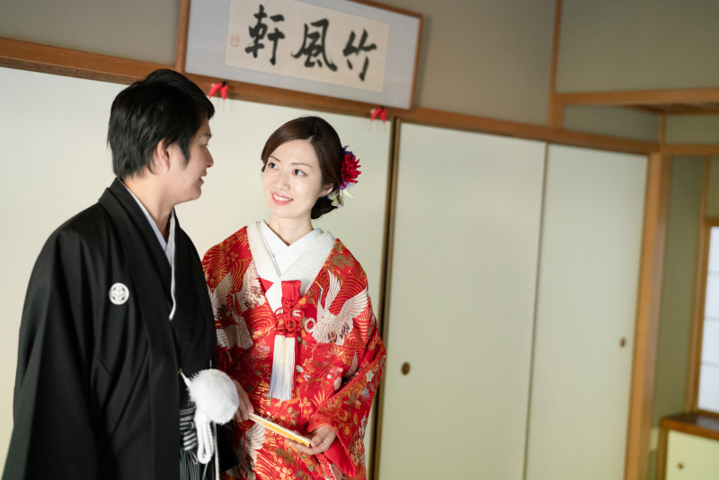 お茶室も借りて