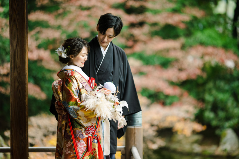紅葉と前撮り