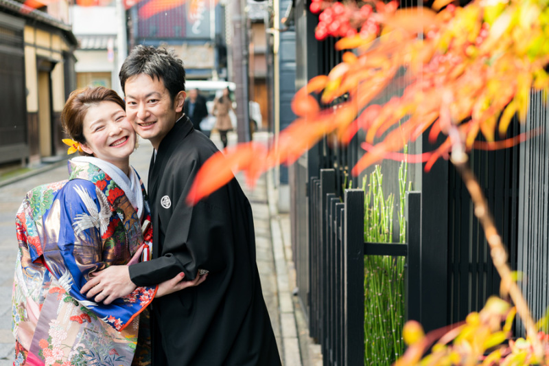 冬の京都での和装前撮り