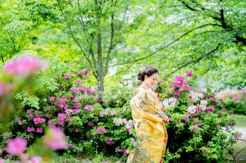 京都 美翔苑（KYOTO BISHOUEN）_庭園で撮影できる
