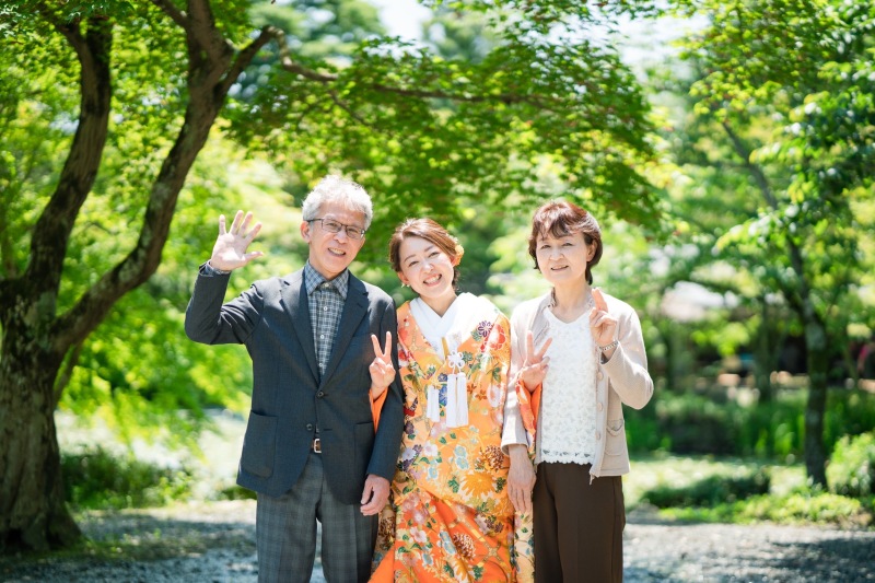 京都 美翔苑（KYOTO BISHOUEN）_両親の衣装がある