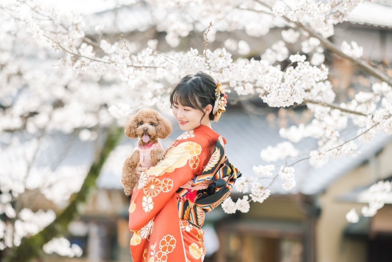 京都 美翔苑（KYOTO BISHOUEN）_ペットと一緒に撮影できる