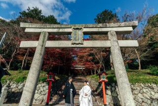 ロケーション：神社での撮影