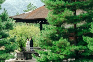 期間限定：新緑の大覚寺2着プラン（4/22～5/31に撮影）｜白無垢と色打掛の2着！全データ編集済付き・寺院代込