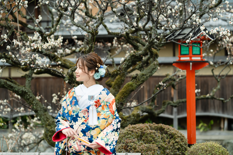 【梅の季節・平日限定】智積院&祇園プレミアム2着プラン|編集済データ150カット|白無垢と色打掛の2着