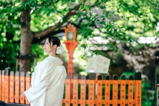 【和装2着】夏のちょっとロケ＆スタジオ2着プラン｜花嫁衣裳は白無垢と色打掛の組み合わせ☆｜編集済データ100カット～