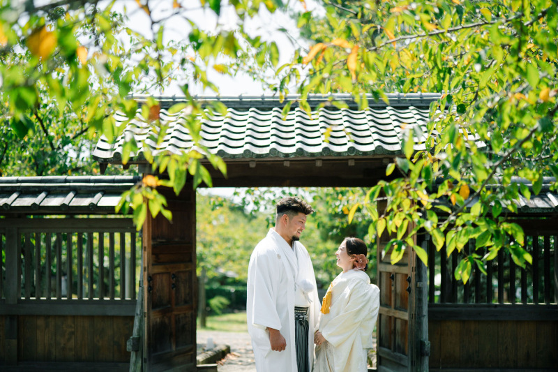 期間限定：新緑の大覚寺2着プラン（4/22～5/31に撮影）｜白無垢と色打掛の2着！全データ編集済付き・寺院代込