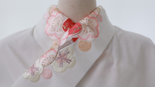 【半襟】梅乙女色