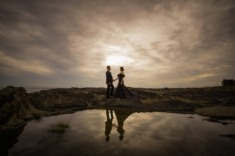 夕日ロケ in城ケ島