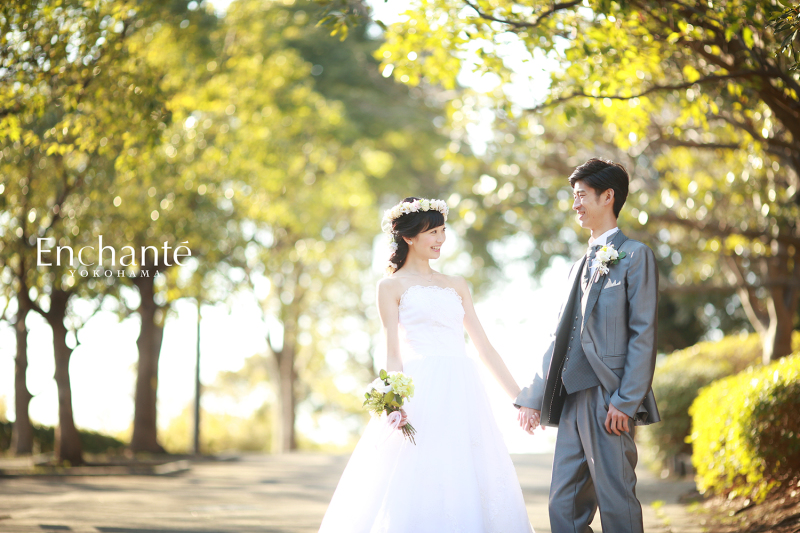 ポカポカ陽気でロケーションフォト。