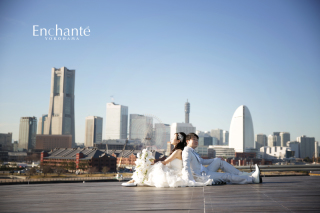 大さん橋で後撮りロケーションフォト