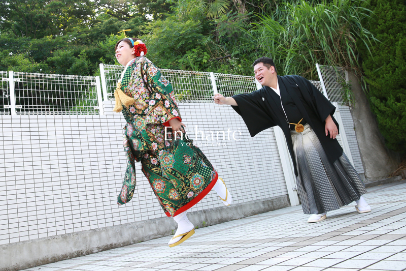 新婦様の頭に注目！！！