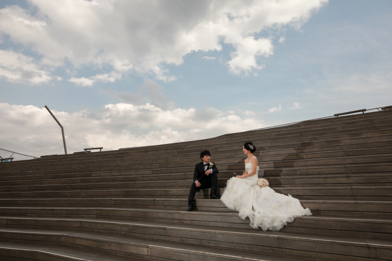 大さん橋のオシャレなデッキ