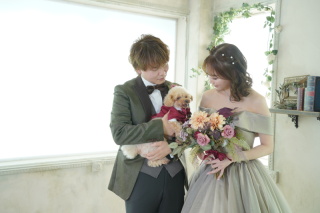 わんちゃんと一緒に