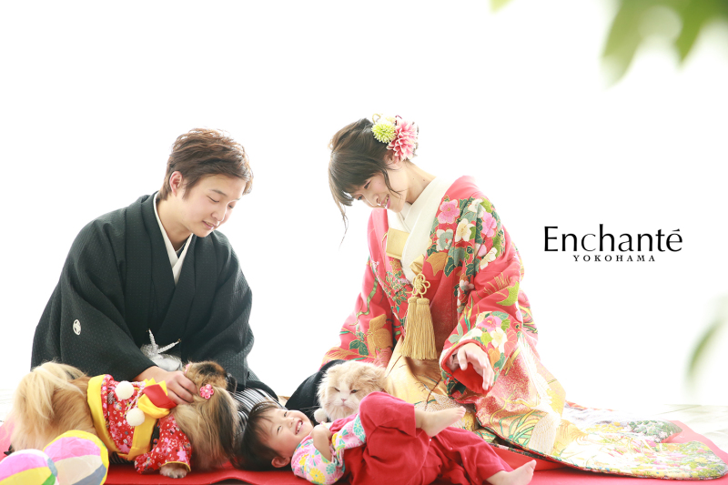 姉妹みたいな２匹と1人