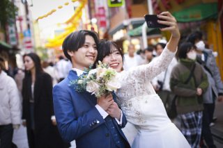 「中華街」でフォトウェディングデート！？