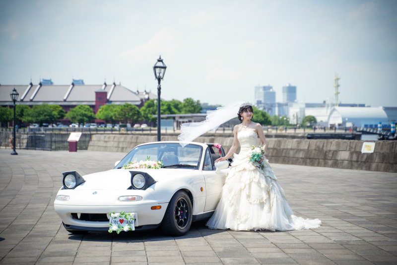 新婦様の愛車と共に