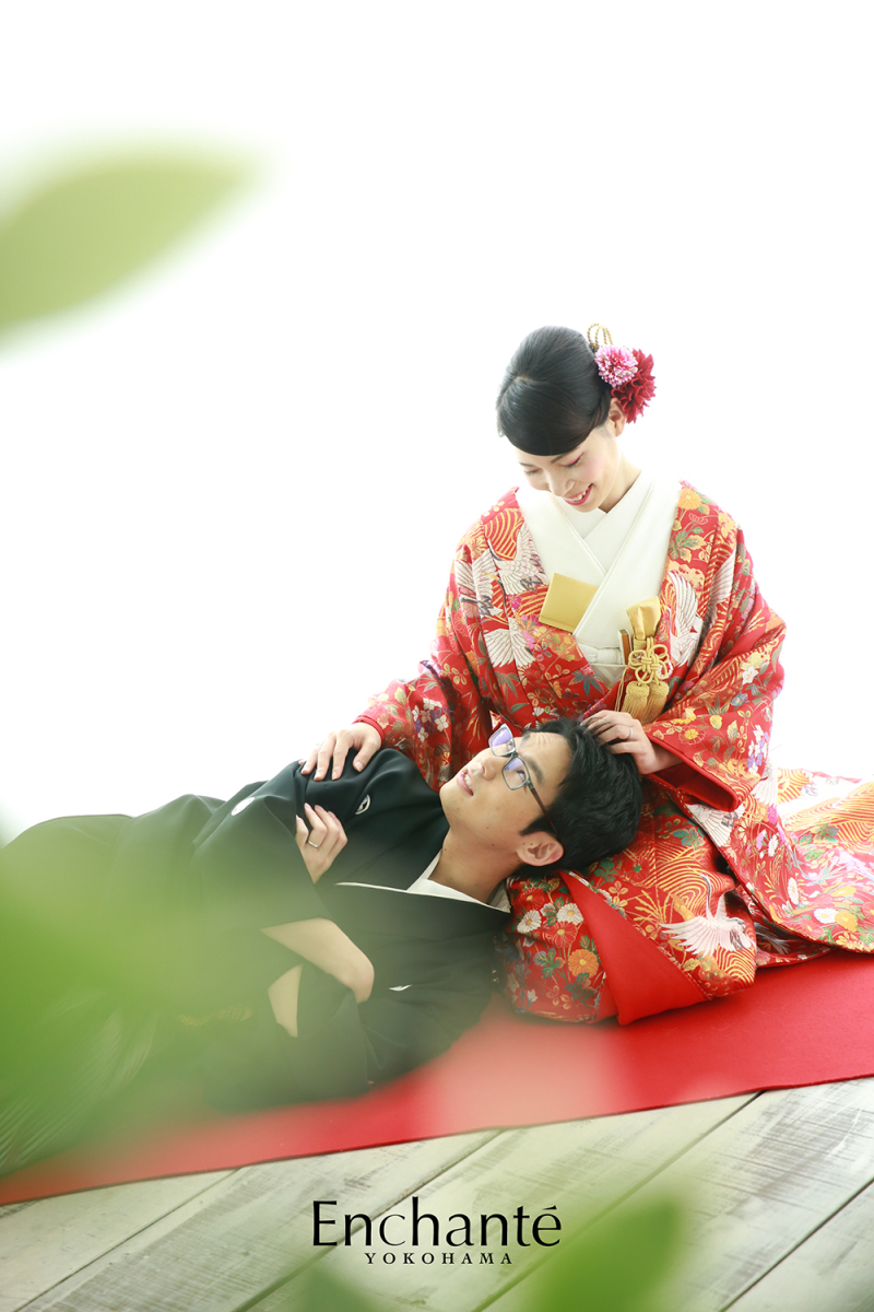 膝枕。