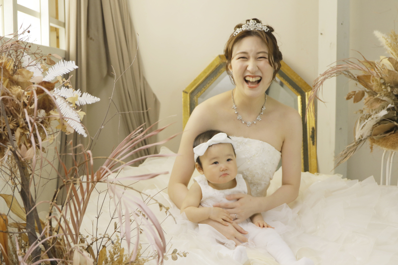 ママとの2ショット