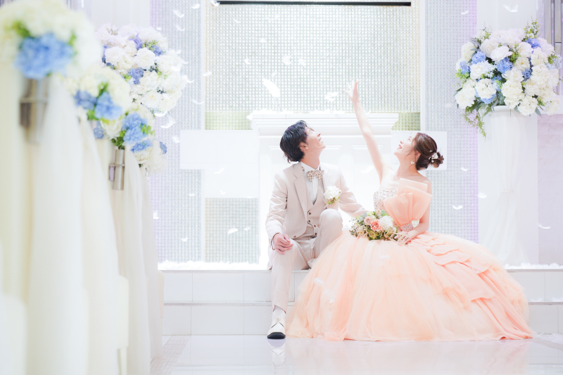 家族とチャペルで