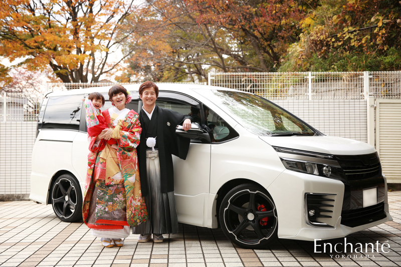 愛車と一緒に。