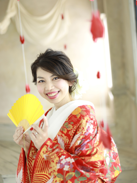 新婦様は可愛い一枚を