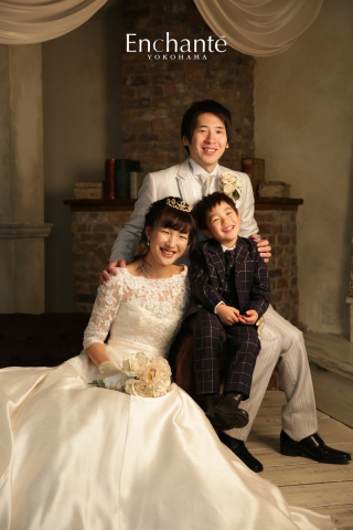 ご結婚5周年記念、お子様と一緒にフォトウェディング
