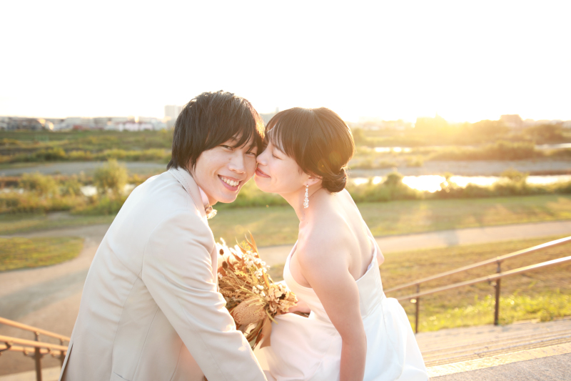 ほっぺにキス！