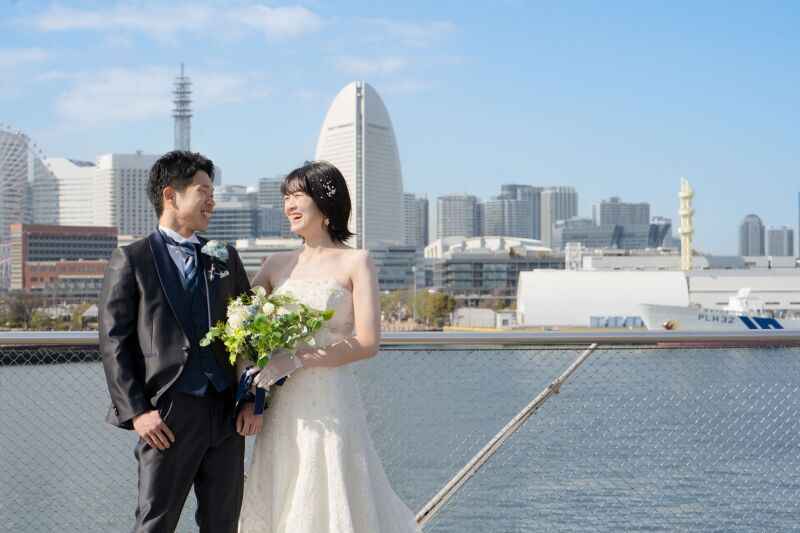 青空と海