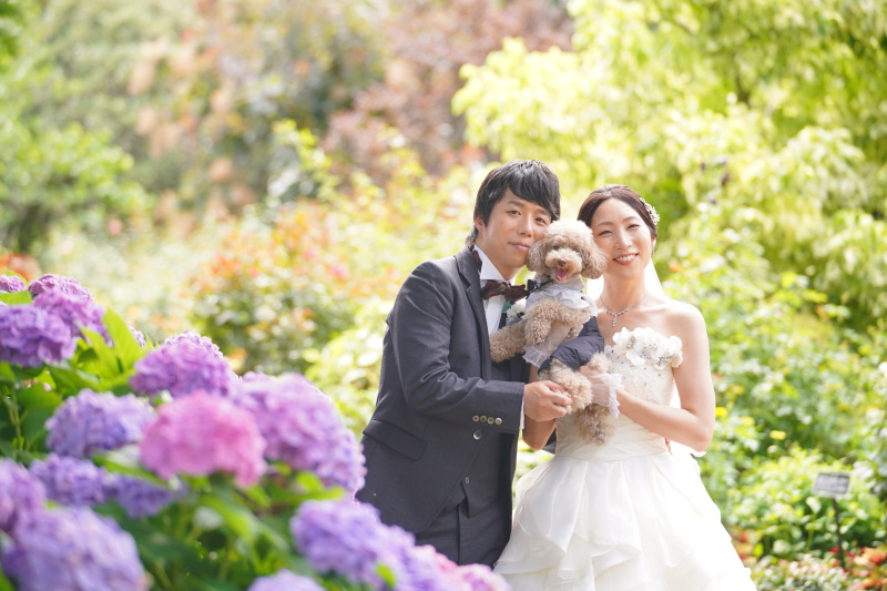 お顔を近づけて「ハイ、チーズ！」