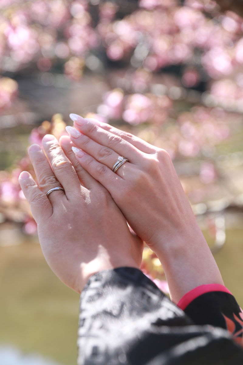 定番の手元ショット