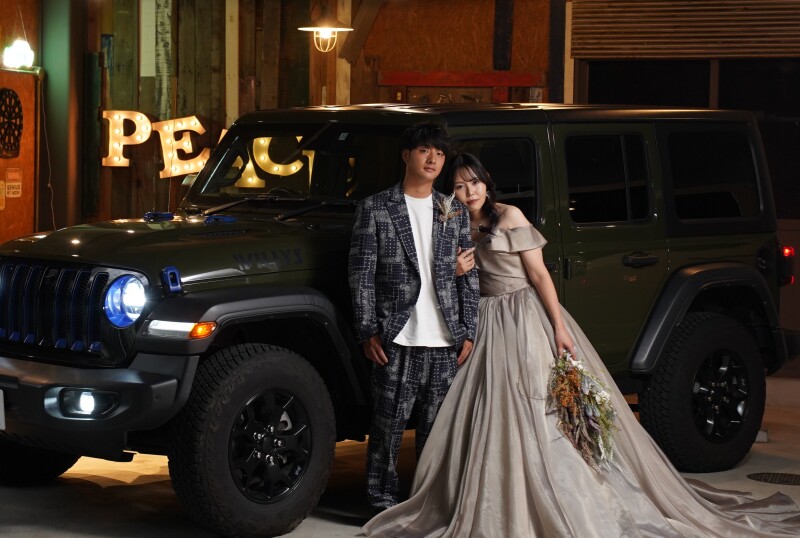 Jeepの「ラングラー」と一緒に