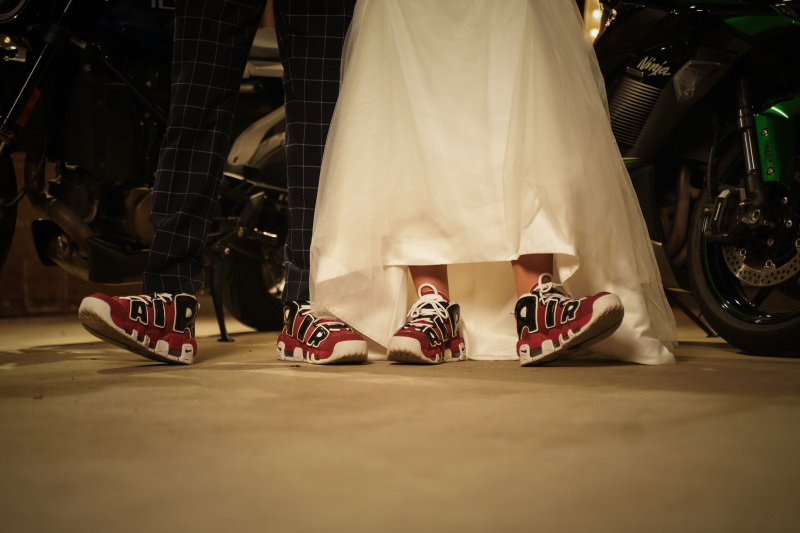 お持ち込みアイテムのシューズと