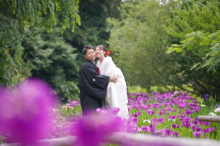 季節のお花でパシャリ