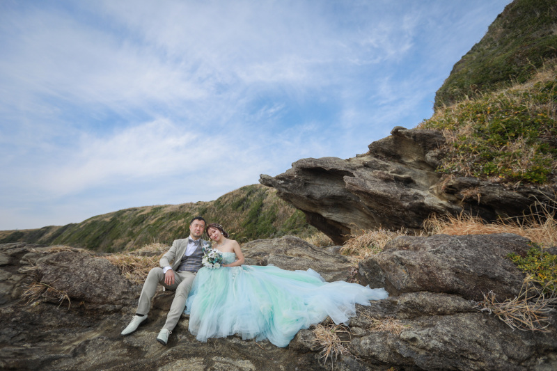 緑も岩場も入れて