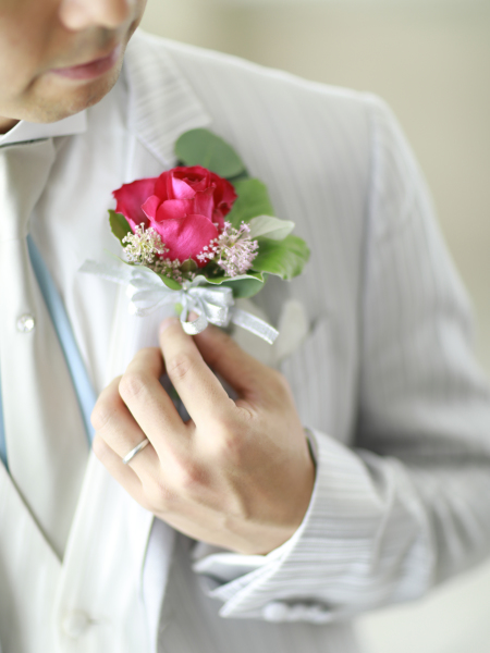 ブートニアも素敵