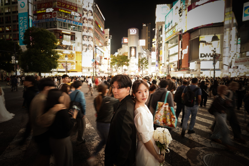 締めは渋谷と言えば！スクランブル交差点