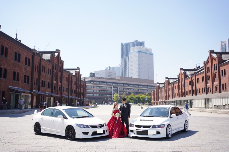 贅沢に正面から