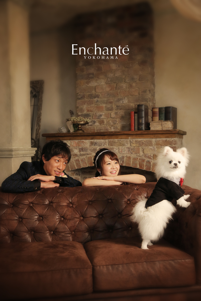 モデル犬あらわる！？わんちゃんと一緒にフォトウェディング