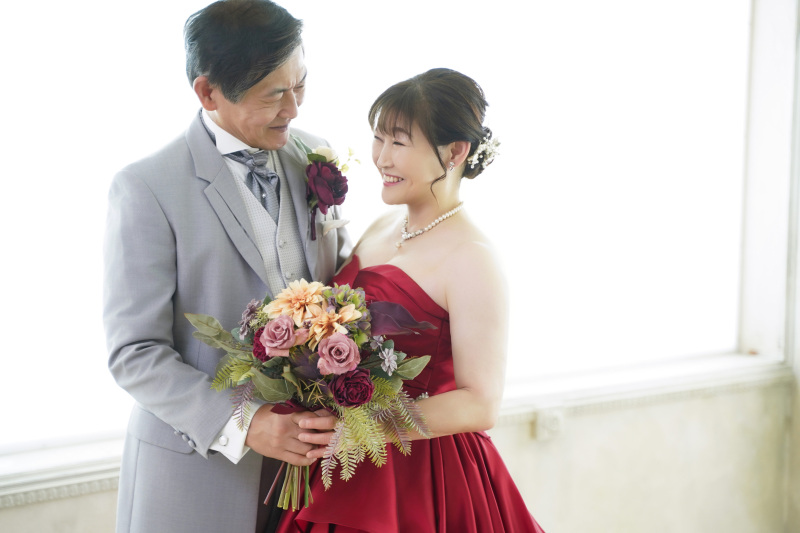 還暦祝いの赤色で