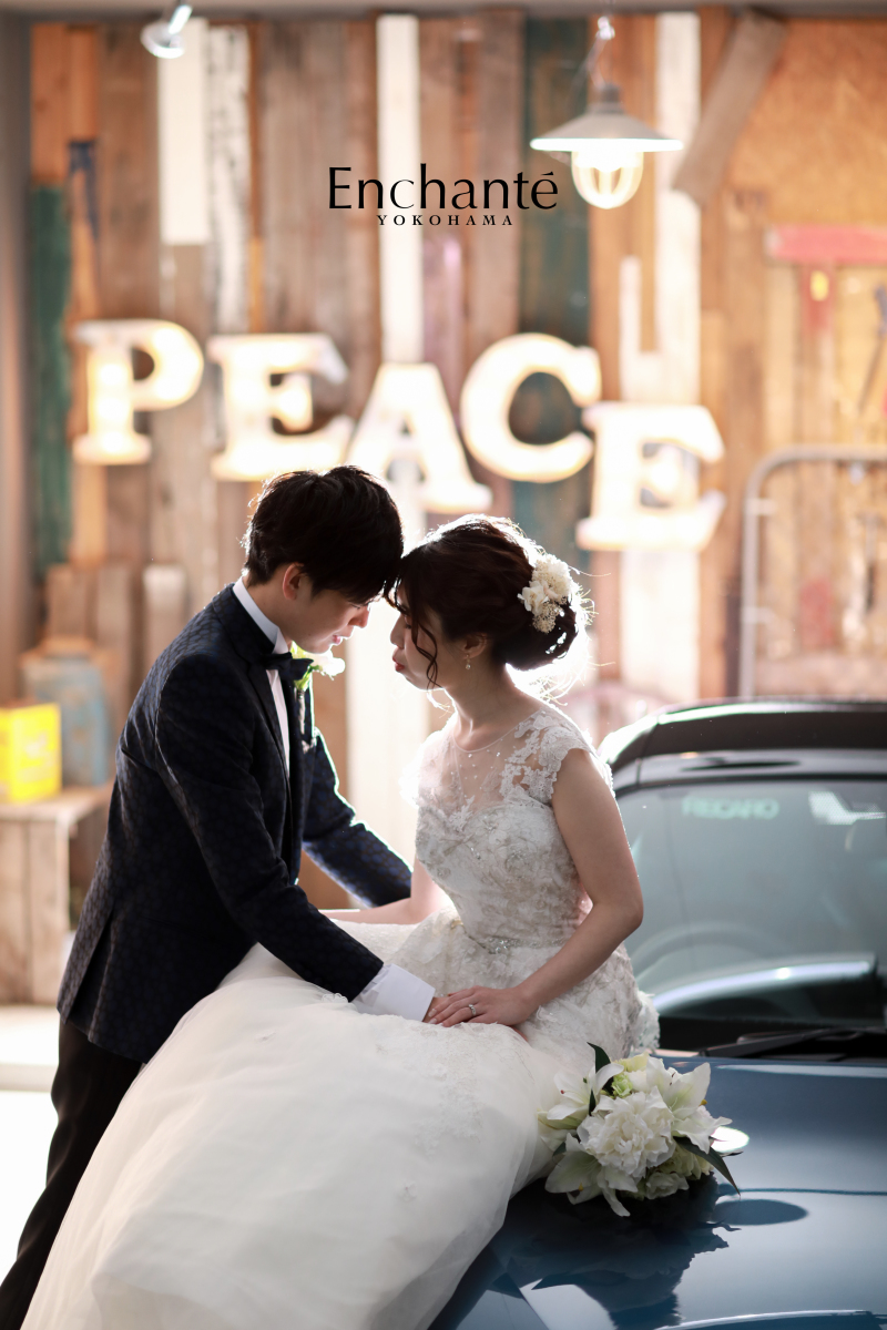 おでこを合わせて～