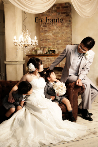 パパの愛情たっぷりなフォトウェディング