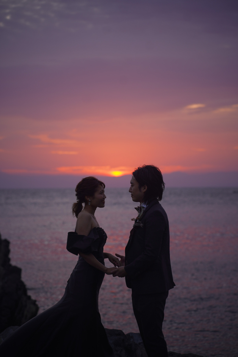 粘り勝ちの夕日ショット!!!!