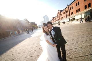 【赤レンガ倉庫でロケーションフォト】